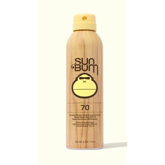 SUN BUM - NWT - Sunscreen Spray SPF 70 Original. Water resistant (80) Minutes. - Picture 2 of 10